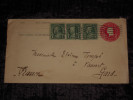 USA Entier Postal 2 Cents Imprimé LOS GATOS California - Pour Vauvert (Gard, France) 1924 Complément Affranchissement - Poststempel