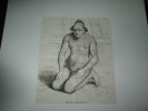TAHITI ILES MARQUISE Gravure Extraite D'un JOURNAL DE 1848 INDIGENE DE NUKU-HIVA - Sonstige & Ohne Zuordnung