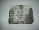 TAHITI ILES MARQUISE Gravure Extraite D'un JOURNAL DE 1843 VILLAGE DSE ILES MARQUISES - Other & Unclassified