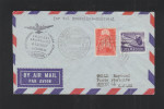 Luxemburg Erstflug Bruxelles-Montreal 1957 - Cartas & Documentos