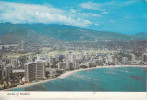 Honolulu - Aerial Of  WAIKIKI  Shows The Many Hotels Nestled On The Shores Of Waikiki Beach - Honolulu