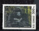 (cl. 4 - P.9) Congo ** Tbre Du Bloc N° 77 (ref. Michel Au Dos) Gorille De Montagne - - Mint/hinged