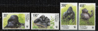 (cl. 4 - P.10) Congo ** N° 1539 à 1542 (ref. Michel Au Dos) Singe : Bonobo - - Neufs