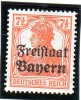 B - 1919 Germania - Bayern - Soprastampato (nuovo Senza Gomma) - Mint