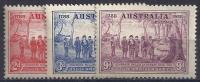 AUSTRALIA 1937 - Yvert #123/5 - * MH - Neufs