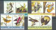 ANIMALES/PAJAROS. ST VINCENT 1985. Yvert#812/19**  Precio Cat€6 - Coucous, Touracos