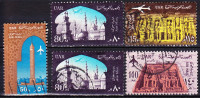 EGYPTE POSTE AERIENNE 1963-64 YT N° PA 91 à 94 Obl. (92a Inclut) - Posta Aerea