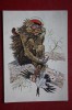 OLD USSR Postcard "Wild Owner" By Rachev - 1957  - PLAYING CARDS - Cartes à Jouer