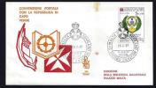 1987 - SMOM - FDC VENETIA #102smom - CONVEZIONE POSTALE CON LA REPUBBLICA DI CAPO VERDE - Malte (Ordre De)