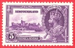 Canada Newfoundland # 227 -  5 Cents  - Mint - Dated  1935 - Silver Jubilee Issue / Émission Du Jubilé D'Argent - 1908-1947