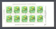 Finlande 1999 " Carnet Fleur " Specimen, Muster, Muestra. Yvert C-1448 - Proeven & Herdrukken