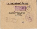 Lettre Recommandée De Victoria (23.11.1965) Pour Londres_OHMS_Air Mail_Treasury Seychelles - Seychelles (...-1976)