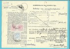 854+859 Op BULLETIJN VAN ONREGELMATIGHEDEN / "Luchtpostbriefwisseling", Stempel BRUXELLES (zeldzaam Dokument) - 1951-1975 León Heráldico