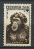 (cl. 4 - P.15) A.O.F. ** N° 51 (ref. Michel Au Dos)  Chimpanzés - - Nuovi