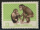 (cl. 4 - P.18) Congo ** N° 1522AW (ref. Michel Au Dos)  Chimpanzés - - Unused Stamps