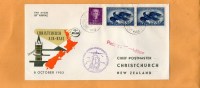 Netherlands To New Zealand 1953 Air Mail Cover - Airmail