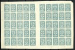 Russia Russland Fernost Far East 1921 Michel 30 A As 50-block (half Of A Sheet) With Gutter MNH - Sibérie Et Extrême Orient