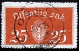 Norway 1933  Minr.15 I   35mm X19,5mm  OSLO    5-9-1934  ( Lot C 307 ) - Dienstzegels