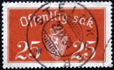 Norway 1933  Minr.15 I   35mm X19,5mm  STEINKJER    22-9-1934  ( Lot C 308 ) - Dienstzegels