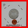 ALEMANIA - IMPERIO 5-Pfn. DEUTSCHES REICH AÑO 1906 - 5 Pfennig