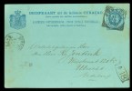 CURACAO * BRIEFKAART Uit 1893 Van CURACAO Naar UTRECHT (10.002f) - Curaçao, Antilles Neérlandaises, Aruba