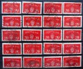 Norway 1933  Minr.14 I   35mm X19,5mm   Various Different Pistons 20 Pieces   (  Lot  Ks 319 ) - Servizio