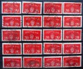 Norway 1933  Minr.14 I   35mm X19,5mm   Various Different Pistons 20 Pieces   (  Lot  Ks 319 ) - Dienstmarken