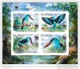 SAO TOME 2014 ** M/S IMPERF. WWF Blue-breasted Kingfisher Zügelliest Eisvogel Martin-chasseur à Poitrine Bleue B1439 - Altri