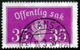 Norway 1934  Minr.17 II   34mm X18,5mm KRISTIANSAND   (  Lot  C 338 ) - Officials