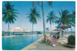 1974 Tanzania Floating Bar Hotel Africana Beach Plage Pool Piscine Bar- Stamps, Vintage Old Original Photo Postcard - Tanzanie