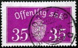 Norway 1934  Minr.17 II   34mm X18,5mm   SKOTTERUD  3-1-1938 (  Lot  C 349 ) - Dienstmarken