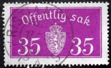 Norway 1934  Minr.17 II   34mm X18,5mm  KRISTIANSANDS  (  Lot  C 353 ) - Service