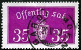 Norway 1933  Minr.17 II   34mm X18,5mm   (  Lot  C 363 ) - Servizio