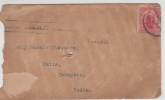 New Zealand   1907 - One Penny Rate Cover To  Cawnpore  India  #  87537 - Cartas & Documentos