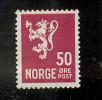 Norge 1922-24 MnH 50 øre Løve Uden Streg - Ongebruikt