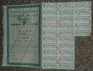 Rare Obligation De 2000 Fr, 1943, Société Nationale Des Chemins De Fer Français, SNCF, Coupons De 1958 à 1982 - Railway & Tramway