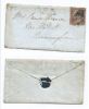 GB QUEEN VICTORIA USED ON COVER CANCELLED 1D RED SG 7, MI 3, IV 3, SC 3 - Lettres & Documents