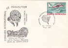 PARACHUTTING INTERNATIONAL CONTEST, PLANE, SPECIAL COVER, 1985, ROMANIA - Parachutespringen