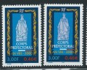 [09] Variété : N° 3300 Corps Préfectoral Sans Le Rose Statue Bleuté + Normal ** - Unused Stamps