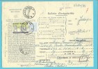 854 Op BULLETIJN VAN ONREGELMATIGHEDEN / "Luchtpostbriefwisseling", Stempel JODOIGNE (zeldzaam Dokument) - 1951-1975 Heraldieke Leeuw