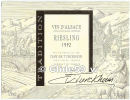 Etiquette De Vin - Vin D´Alsace - Riesling 1992 - Mis En Bouteille Par Cave De Turckheim - 12 % Vol. - 75 Cl. - Riesling