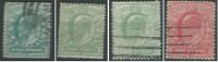 GB 1902-10  EDWARD VII DE LA RUE  Set 4v.SG 216-19 MI 10203-03A-04 YV 106-06A-07 - Other & Unclassified