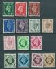 GB 1937 GEORGE VI MINTS SG 462-475(NO 465) MI 198-211 X+227 X(NO 201 X) IV 209-221(NO212) SC 235-248 - Unused Stamps