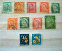 New Zealand 1938 - 1960 - Queen King Nude Woman Flowers - Used Stamps