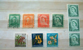 New Zealand 1938 - 1960 - Queen King Flowers - Usati