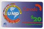 CANADA PREPAYEE UNO 20$ RSLCOM - Kanada