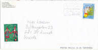 Luxembourg Cover Sent To Sweden 13-12-1998 Single Franked Also A Christmas Seal - Sonstige & Ohne Zuordnung