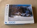 Puzzle Chalets Sous La Neige - Fait 1 Fois  - 2000 Pièces - Dimensions: 98,7 * 70,2 Cm - Marque: MB - Rompecabezas