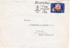 LUX-L2 - LUXEMBOURG N° 565 "Pivoine Fleurs" Sur Lettre Avec Flamme Thème Thermalisme - Briefe U. Dokumente