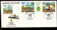 REPUBLIQUE CENTRAFRICAINE,1985, PHILEXAFRIQUE III,. INTERNATIONAL PHILATELIC EXHIBITION, SCOUTISME, TRANSPORT COURRIER - Burkina Faso (1984-...)